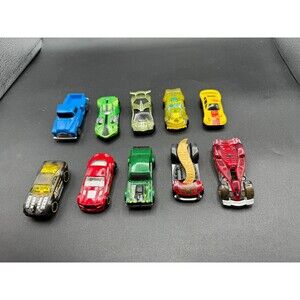 HOT WHEELS Loose Lot Of 10 Mixed Lot road rocket, mercury cougar, 57 Chevy